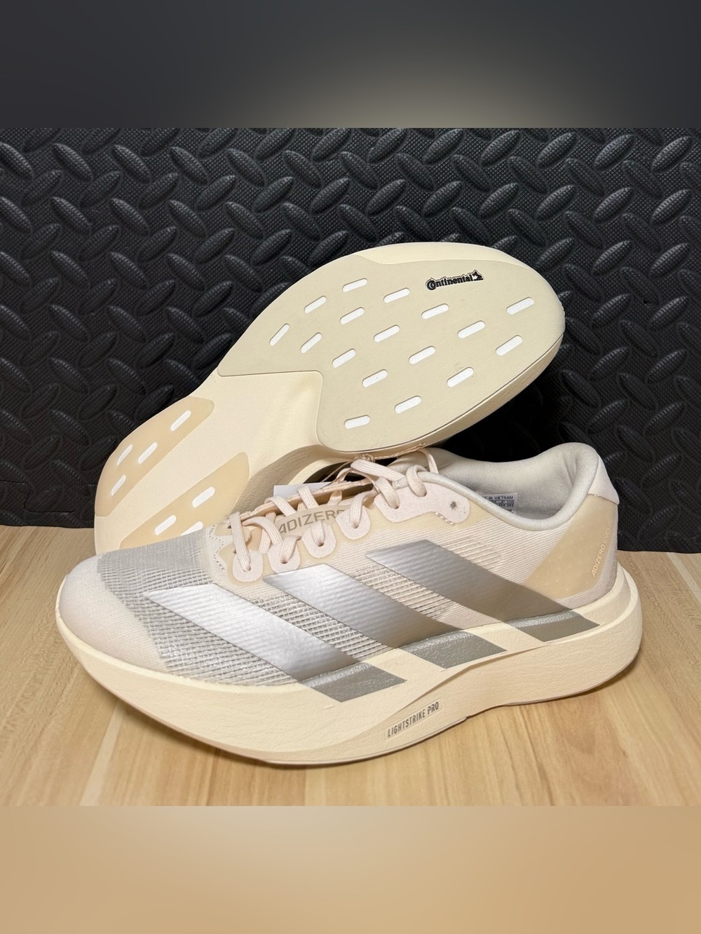 Adidas Adizero Evo SL Running Comfy Shoes Wonder White JR5841 Womens Size 9
